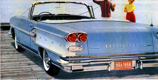 '58 Bonneville convertible, blue