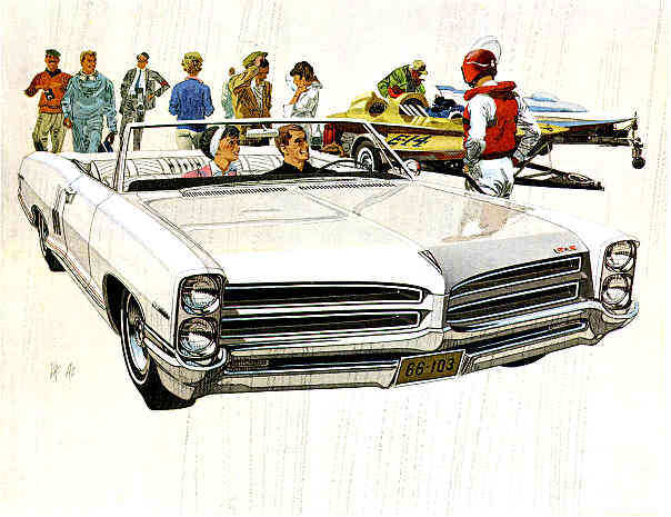 1966 Pontiac 2+2 convertible in Cameo Ivory