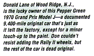 "Donald Lane of Wood Ridge, NJ, is the lucky owner of this..."