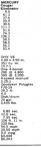 Table of test results (Cougar data, 15KB)